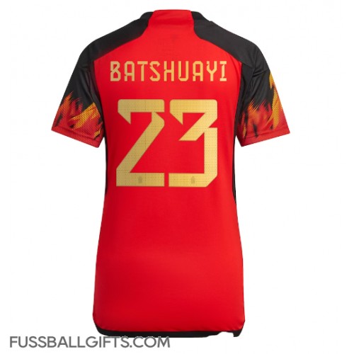 Belgien Michy Batshuayi #23 Fußballbekleidung Heimtrikot Damen WM 2022 Kurzarm